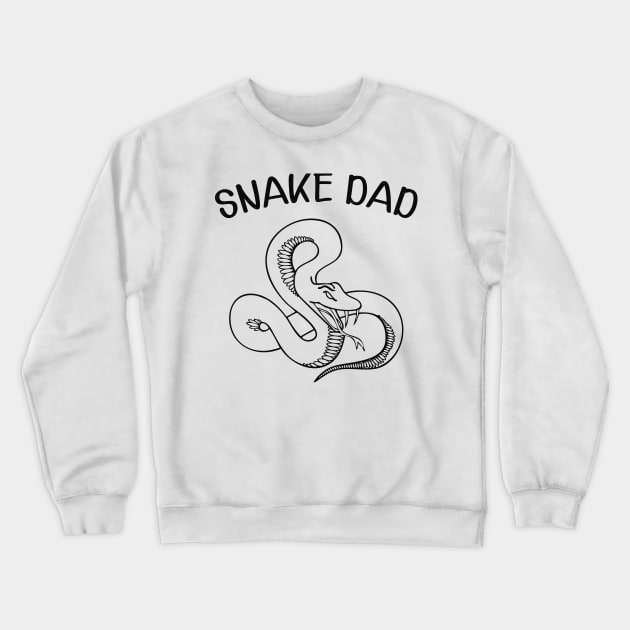 Snake Dad Crewneck Sweatshirt by KC Happy Shop